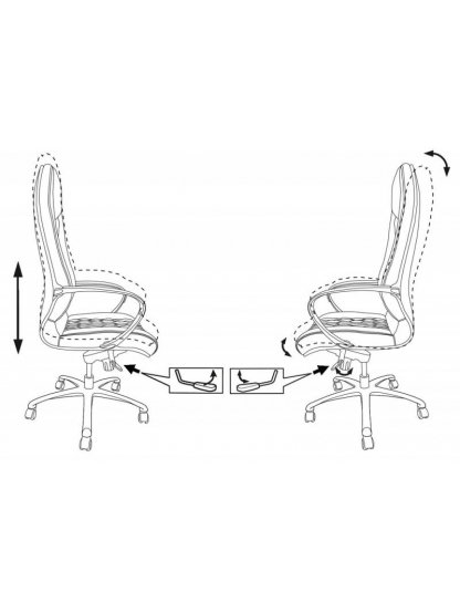 Компьютерное кресло Бюрократ Aura / Brown коричневое