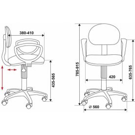 Компьютерное кресло Бюрократ CH-213AXN/15-10