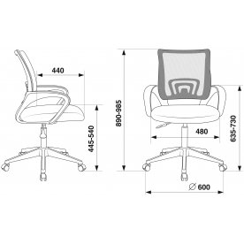 Компьютерное кресло Бюрократ CH-695NLT