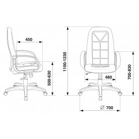 Компьютерное кресло Бюрократ CH 727