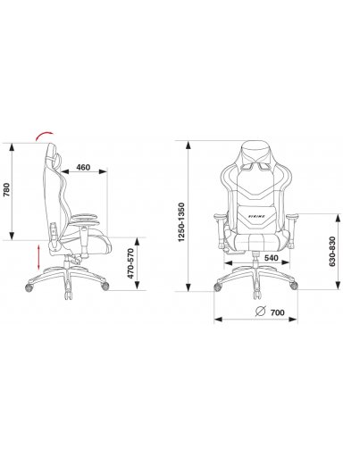Компьютерное кресло Бюрократ CH-772N BL+BLUE черное / синее