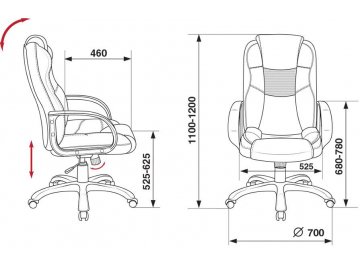 Компьютерное кресло Бюрократ CH-839