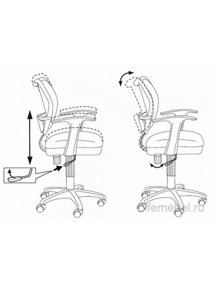 Компьютерное кресло Бюрократ CH-W797 / PK / TW-13A розовое