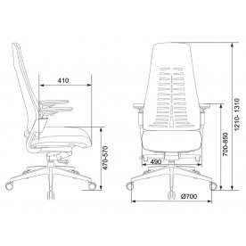 Компьютерное кресло Бюрократ Dali black