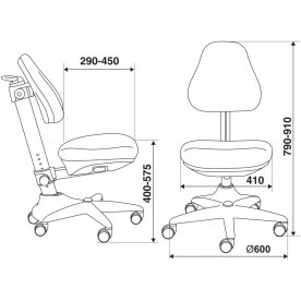 Компьютерное кресло Бюрократ KD-2 / BL / TW-55 светло-голубое
