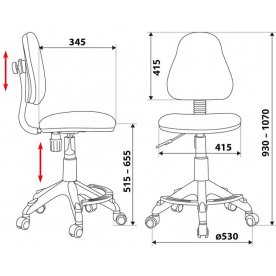 Компьютерное кресло Бюрократ KD-4-F/TW-96-1