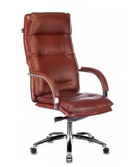 Компьютерное кресло T-9927SL светло-коричневый leather eichel / хром