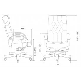 Компьютерное кресло Бюрократ T-9928WALNUT