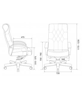 Компьютерное кресло Бюрократ T-9928WALNUT