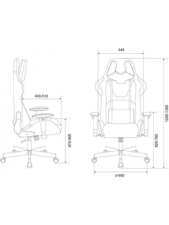 Компьютерное кресло Бюрократ Viking 7 Knight IT27 Fabric синее
