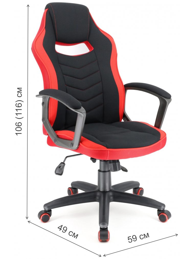 Компьютерное кресло Camaro черное / красное