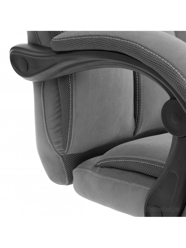 Компьютерное кресло Cambridge metalBL серый велюр