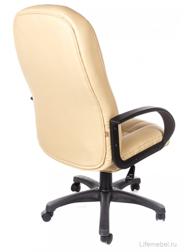 Компьютерное кресло CH767 бежевое из экокожи