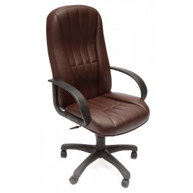 Компьютерное кресло CH767 коричневое из экокожи