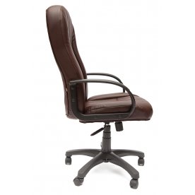 Компьютерное кресло CH767 коричневое из экокожи