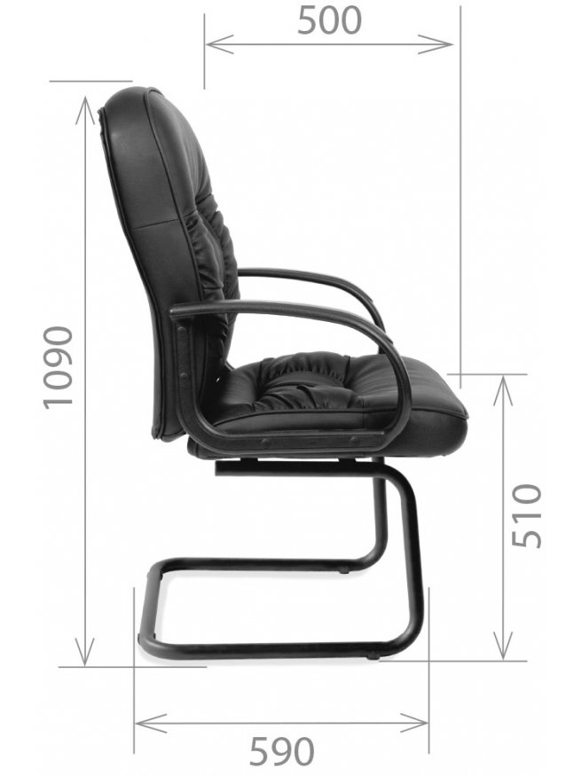Компьютерное кресло Chairman 416V черное матовое