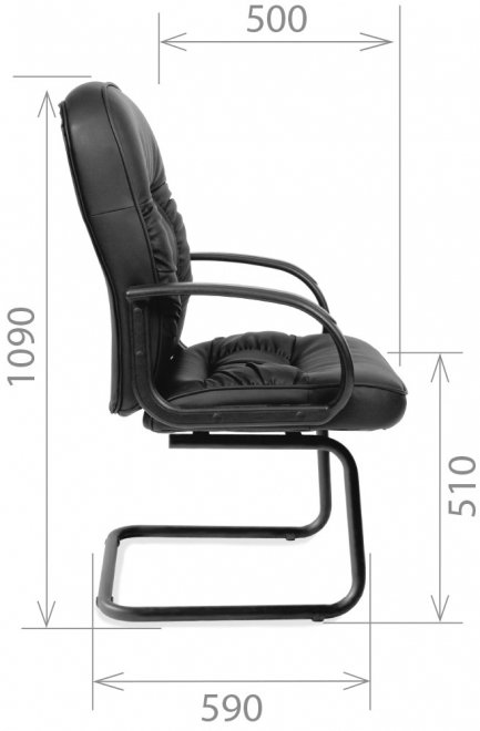 Компьютерное кресло Chairman 416V черное матовое