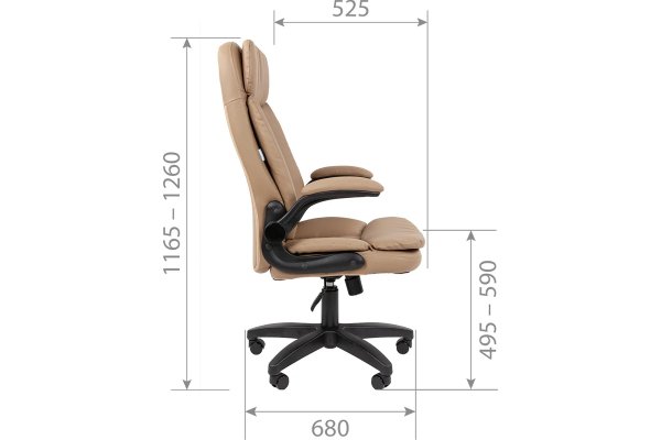 Компьютерное кресло Chairman 533 экокожа серый