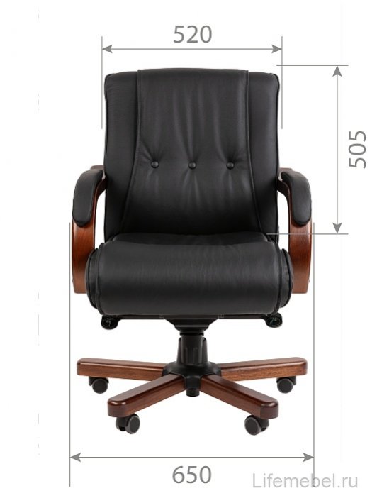 Компьютерное кресло Chairman 653M экокожа черный