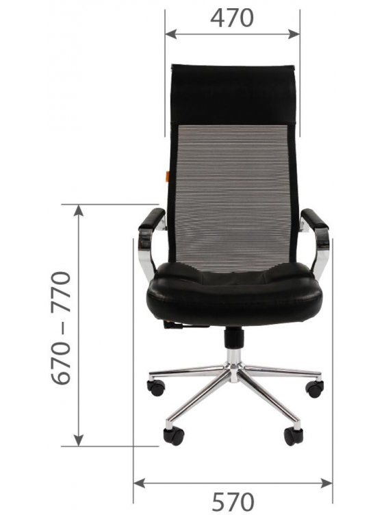 Компьютерное кресло Chairman 700 экопремиум черное / сетка