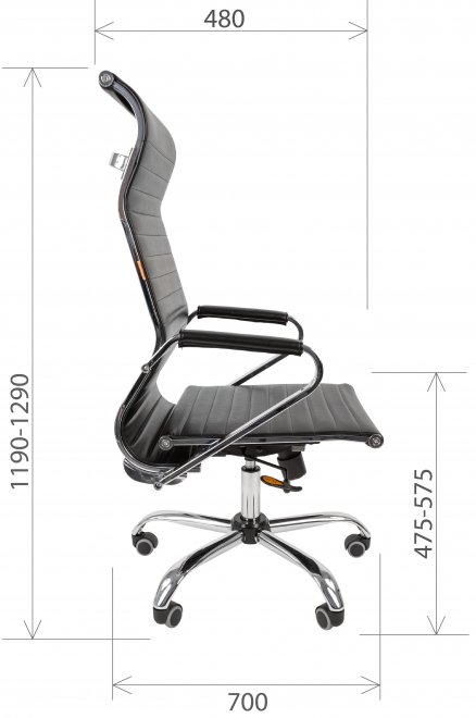 Компьютерное кресло Chairman 701 экопремиум черное