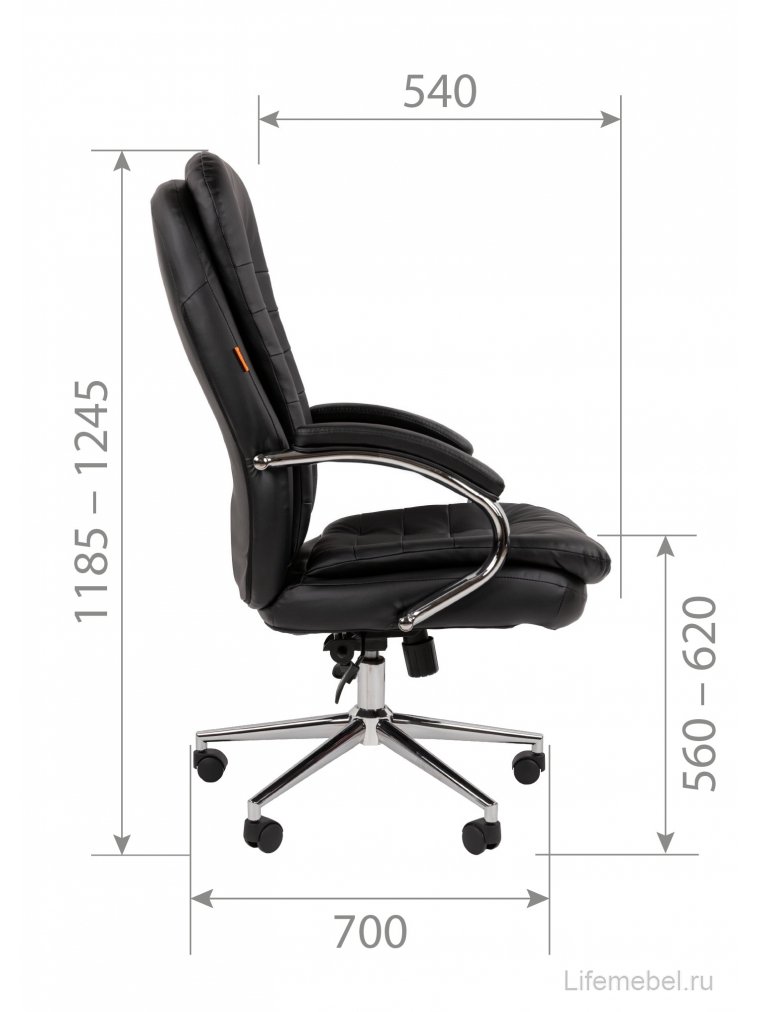 Компьютерное кресло Chairman 795 экокожа черный