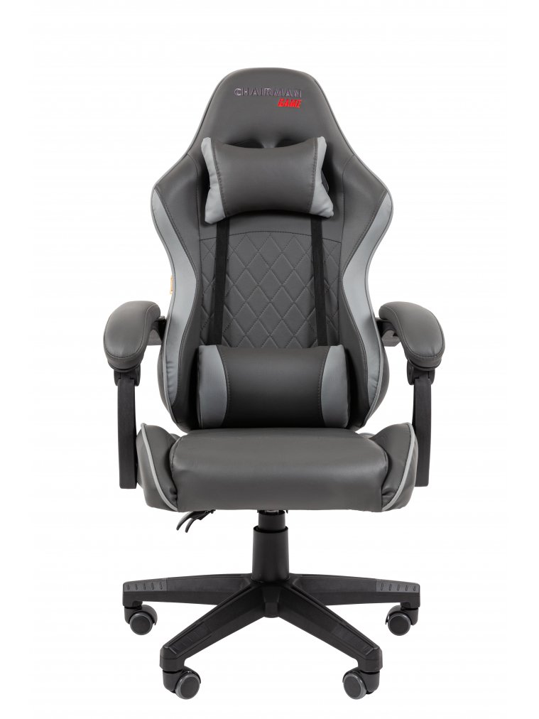 Компьютерное кресло Chairman CH28 экокожа черно-серый