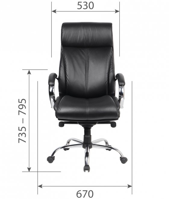 Компьютерное кресло Chairman CH423 кожа / черный