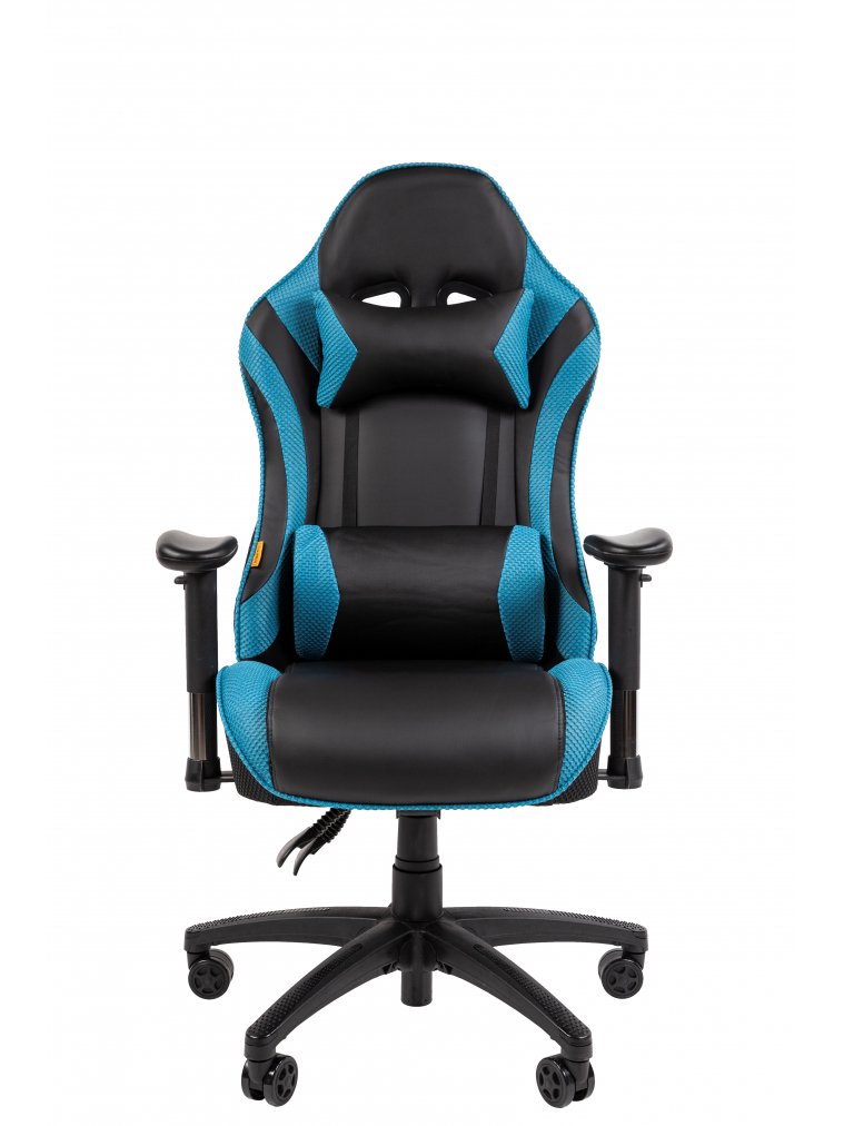Компьютерное кресло Chairman CH43 экокожа черно-бирюзовый