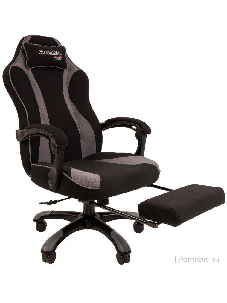 Компьютерное кресло Chairman game 35 черое / серое