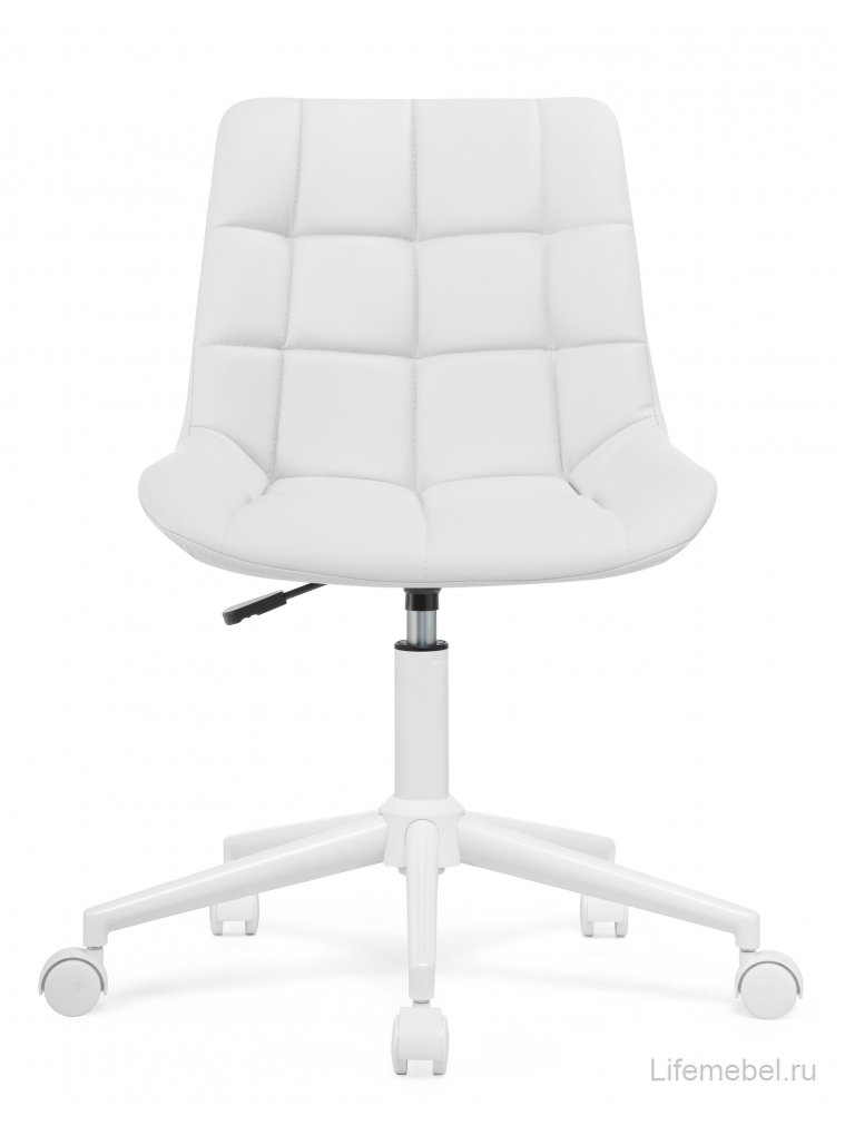 Компьютерное кресло Честер экокожа белая / белый
