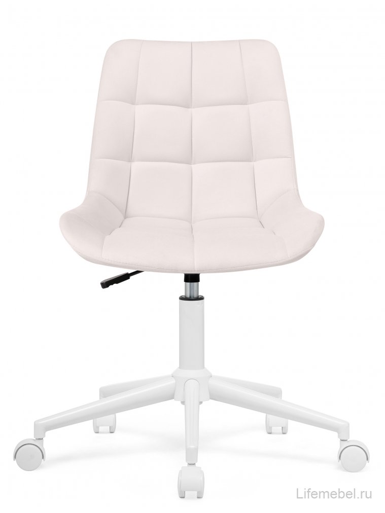Компьютерное кресло Честер молочный / белый