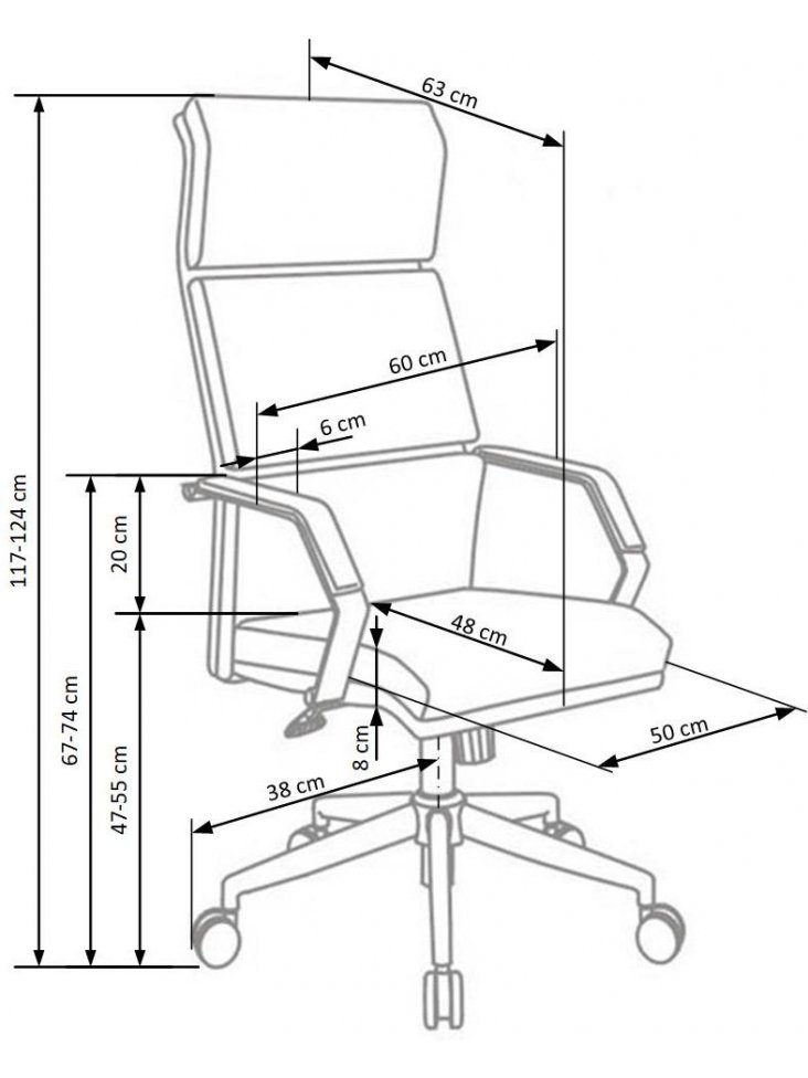 Компьютерное кресло Costa белое / черное