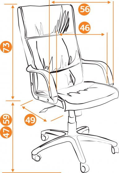 Компьютерное кресло «Давос» (Davos) бежевое