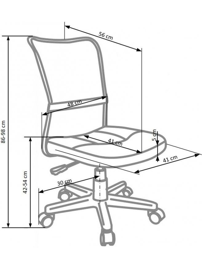 Компьютерное кресло Dingo серое / черное