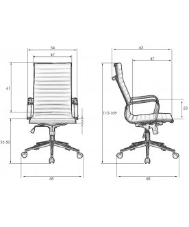 Компьютерное кресло Dobrin Clark Simple Black