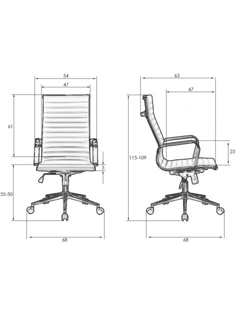 Компьютерное кресло Dobrin Clark Simple Black чёрный