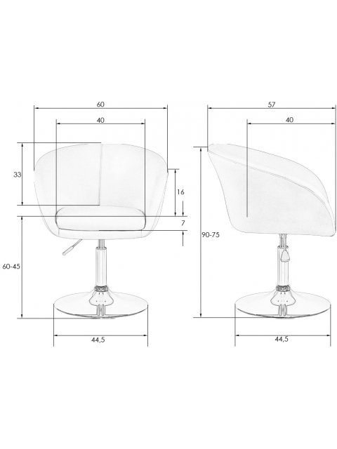 Компьютерное кресло Dobrin Edison Black черный велюр 1922-21