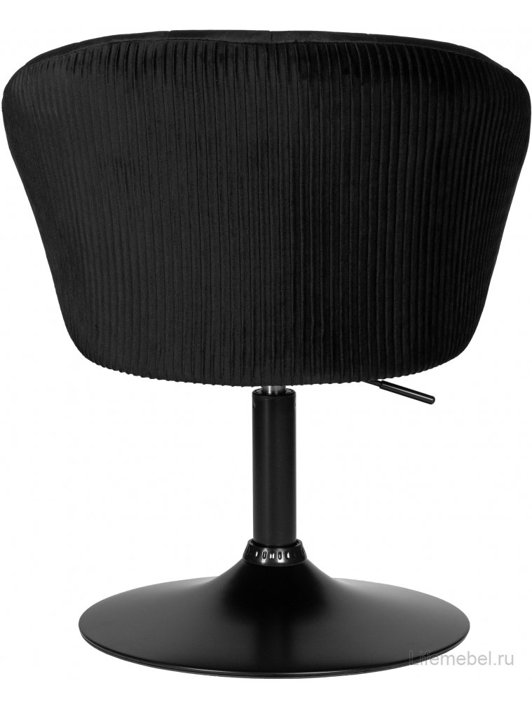 Компьютерное кресло Dobrin Edison Black черный велюр 1922-21