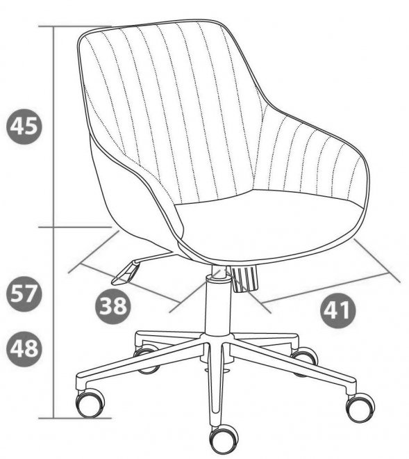 Компьютерное кресло Dublin/Дублин горчичный