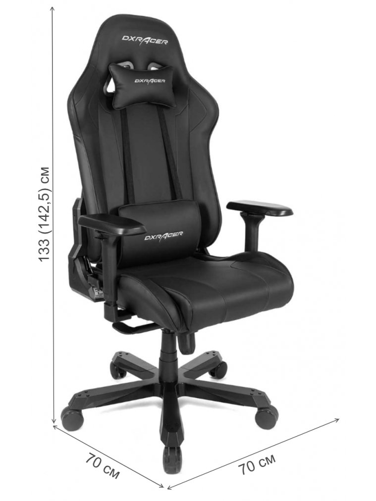 Компьютерное кресло DXRacer OH/K99/NR черный / красный