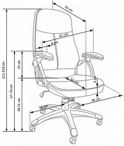 Компьютерное кресло Edison черное