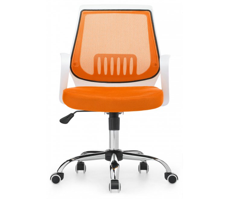 Компьютерное кресло Ergoplus белое / оранжевое