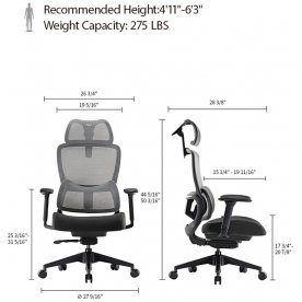 Компьютерное кресло Eureka ERK-OC15-GY