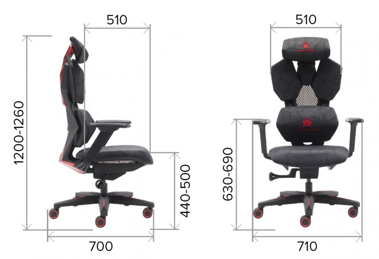 Компьютерное кресло Everprof Tiger экокожа красный