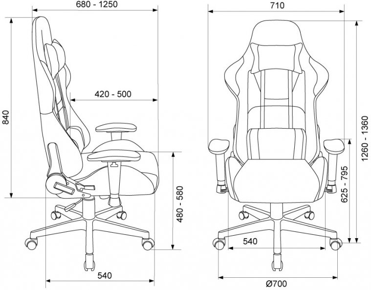 Компьютерное кресло Flame ткань черный / серый