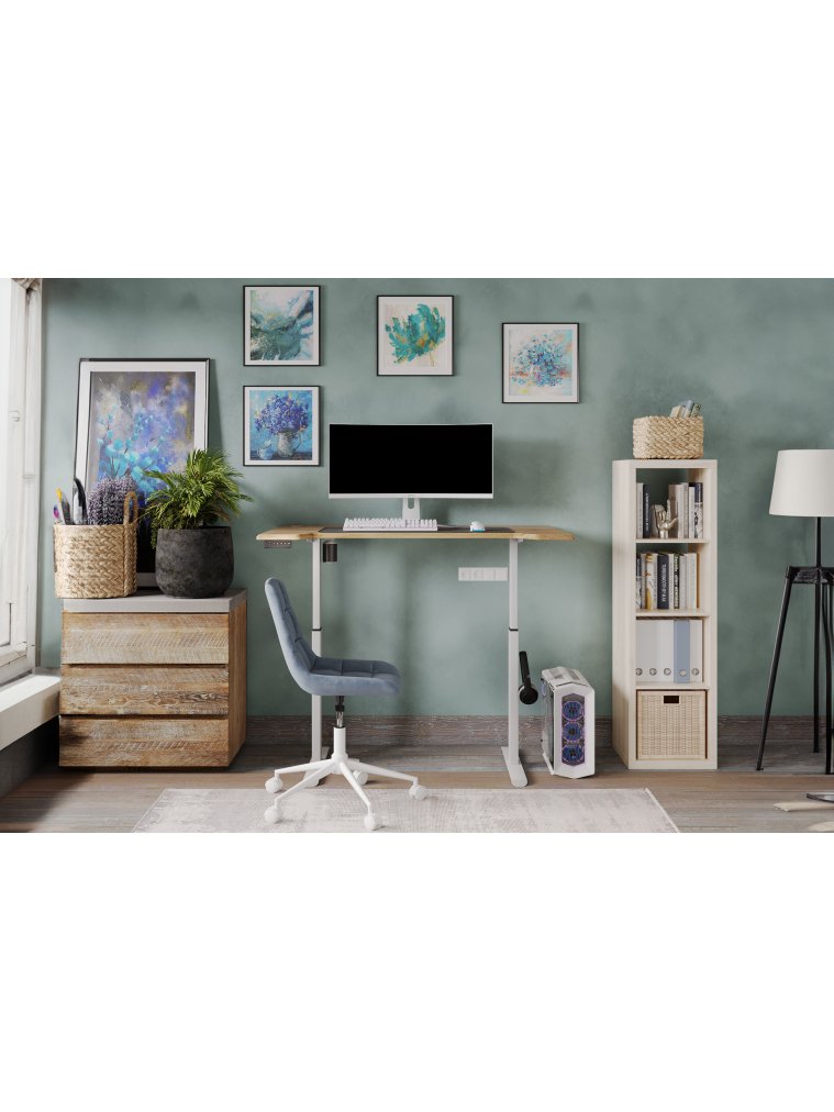 Компьютерное кресло Форт голубой / белый