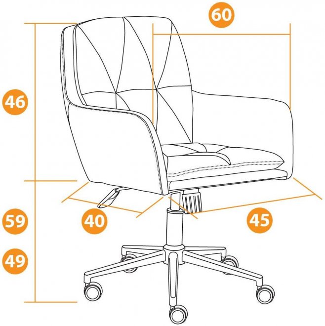 Компьютерное кресло Garda серое