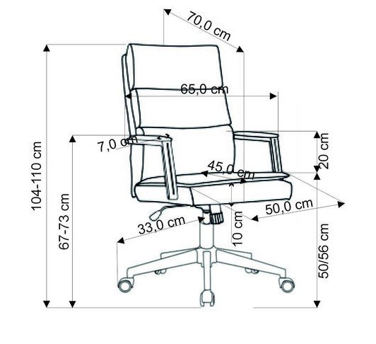 Компьютерное кресло Adriano серое