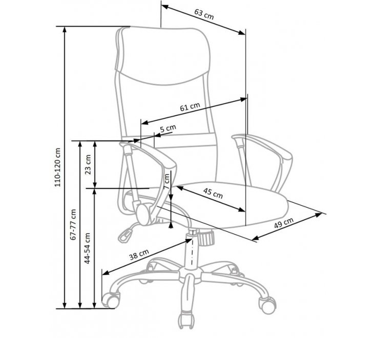 Компьютерное кресло Vire серое